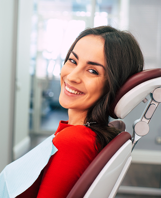 woman at the dentist